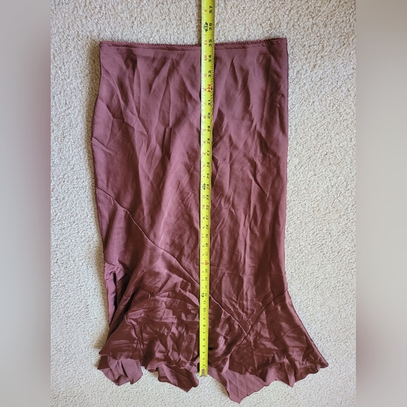 NWOT Free People‎ You're An Angel Satin Half Slip Midi Skirt. Size XS. - Picture 4 of 8